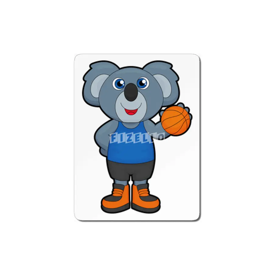 Koala as Basketball player with Basketball MDF Tablo