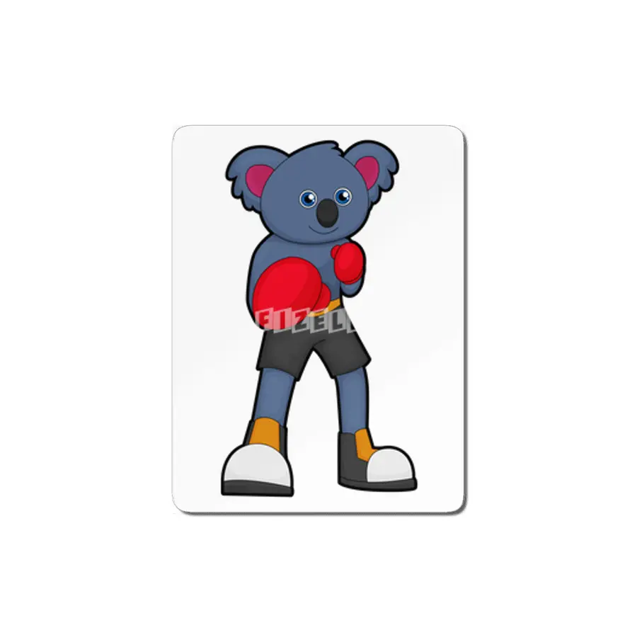 Koala at Boxing with Boxing gloves MDF Tablo