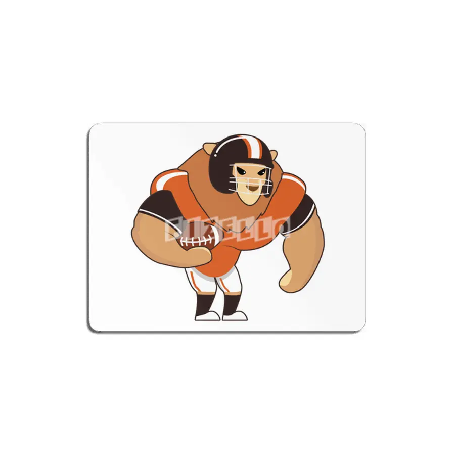 Lion as Football player with Football MDF Tablo