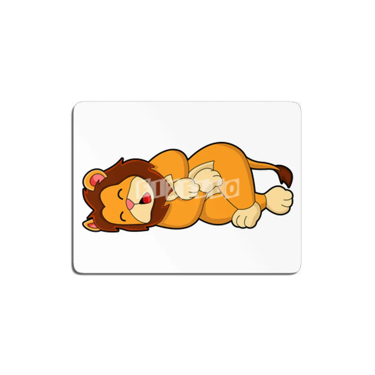 Lion at Sleeping MDF Tablo