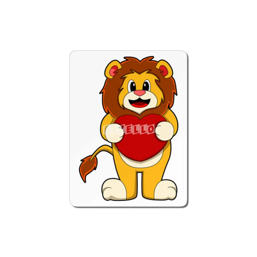 Lion with Heart MDF Tablo