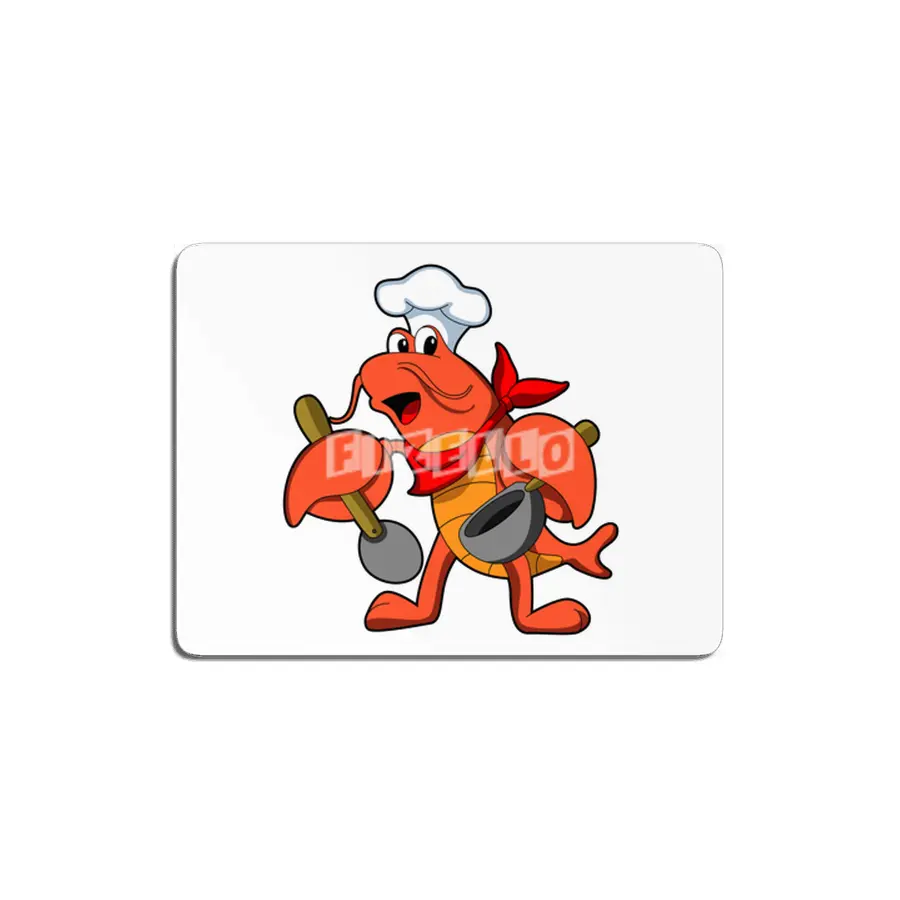 Lobster as Chef with Wooden spoon MDF Tablo