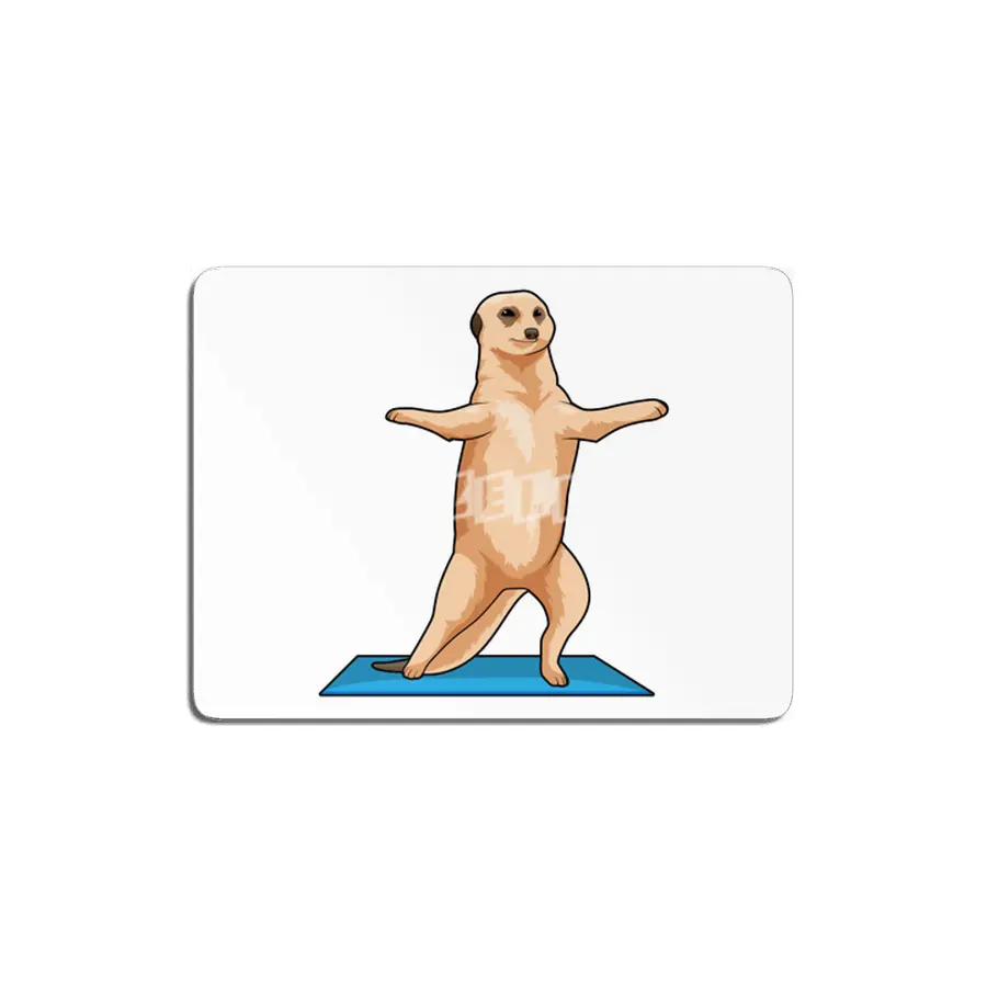 Meerkat at Fitness Stretching exercise MDF Tablo