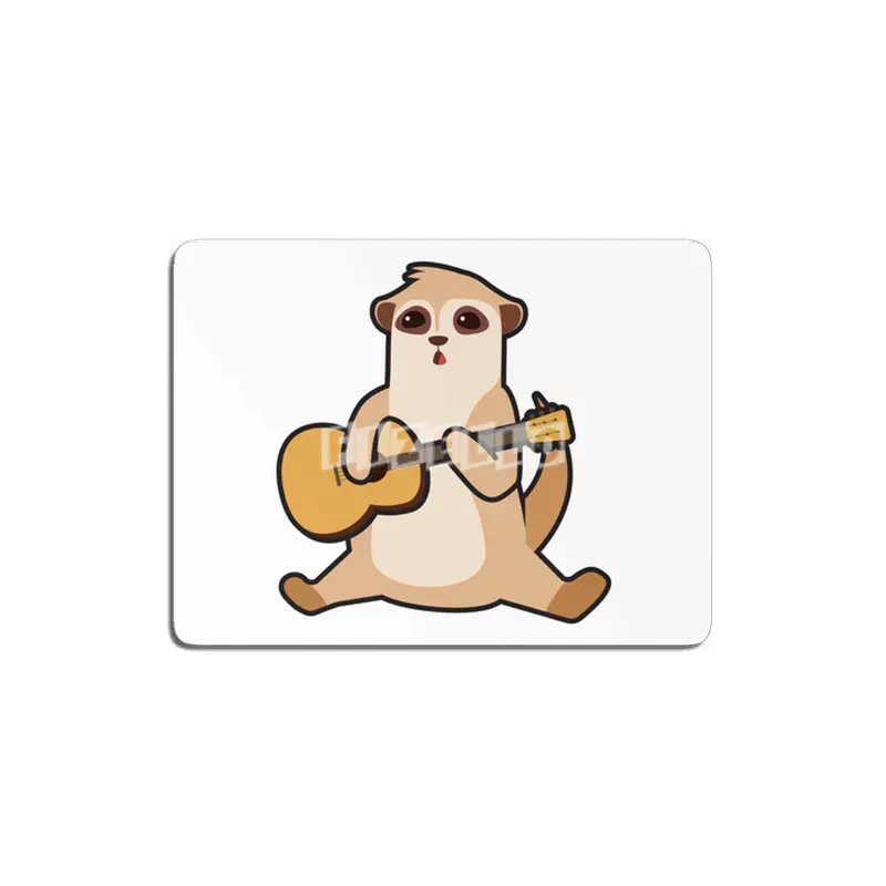 Meerkat at Music with Guitar MDF Tablo