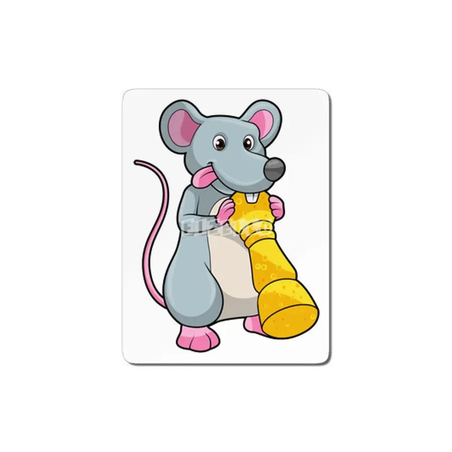 Mouse at Chess with Chess piece Pawn MDF Tablo