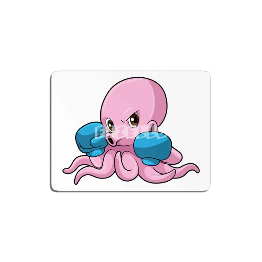 Octopus as Boxer with Boxing gloves MDF Tablo