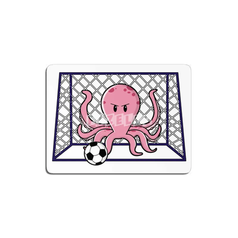 Octopus as Goalkeeper with Soccer ball MDF Tablo