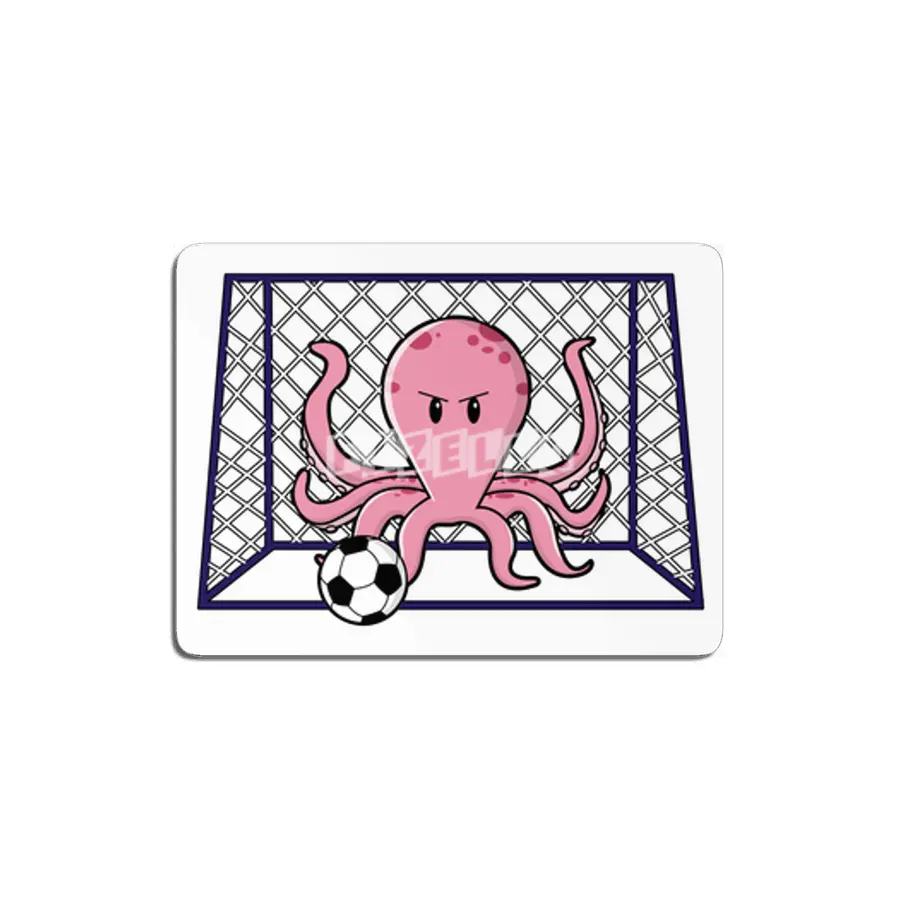 Octopus as Goalkeeper with Soccer ball MDF Tablo