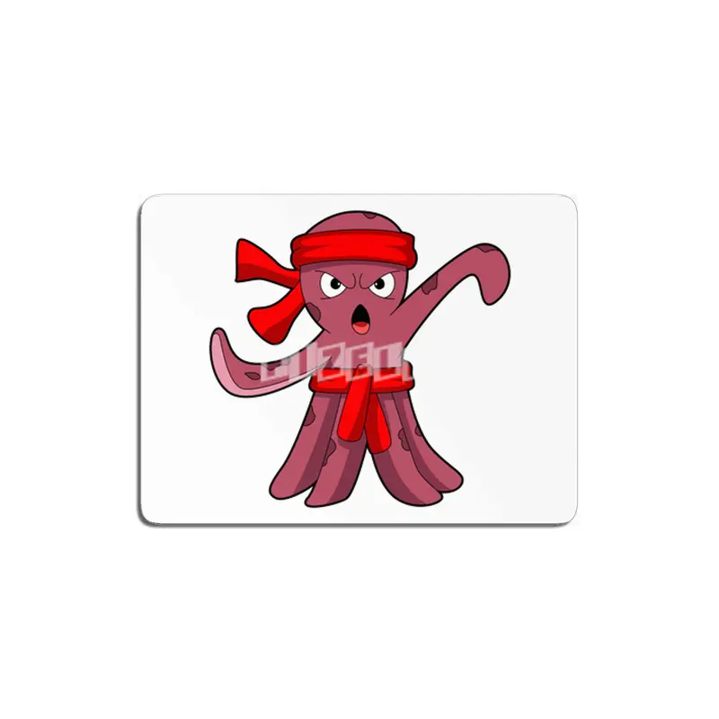 Octopus at Martial arts Karate MDF Tablo