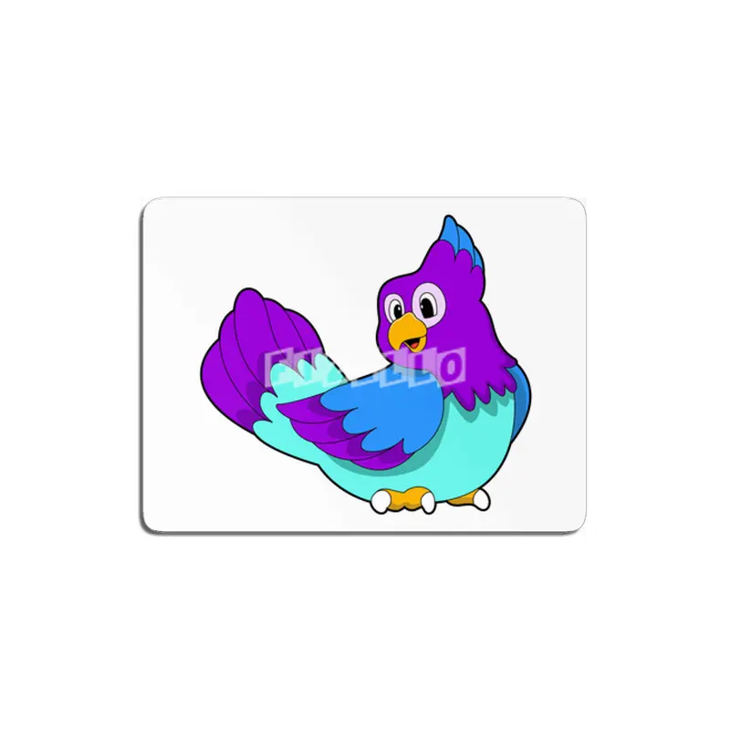 Parrot blue MDF Tablo