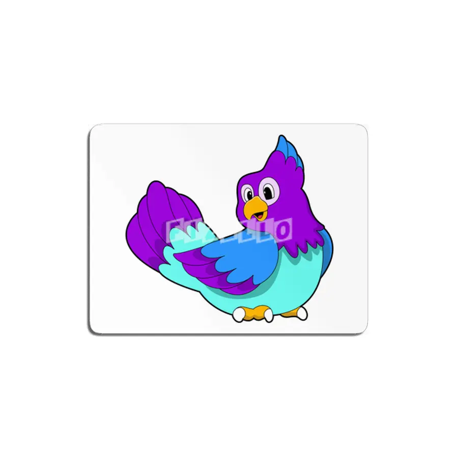 Parrot blue MDF Tablo