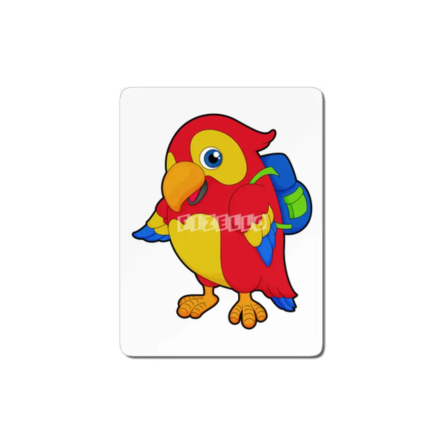 Parrot with Backpack MDF Tablo