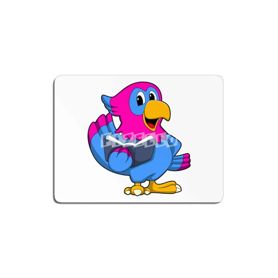 Parrot with Book MDF Tablo