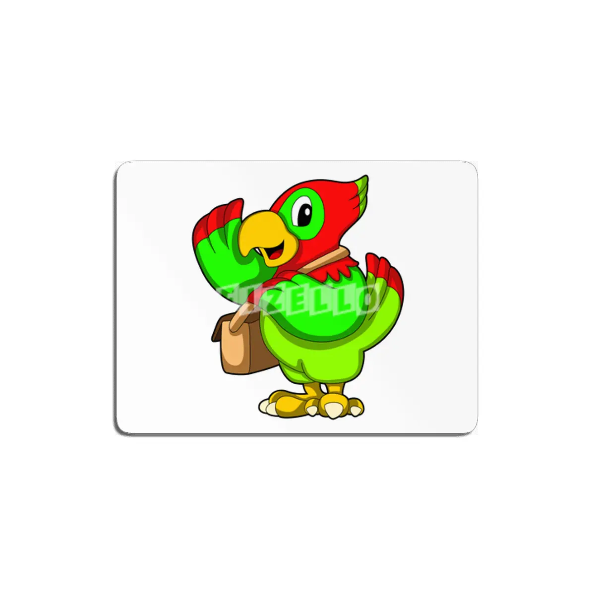 Parrot with Purse MDF Tablo