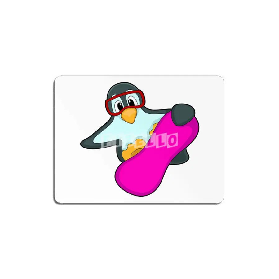 Penguin at Snowboard Sports & Ski goggles MDF Tablo