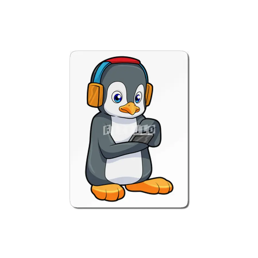 Penguin Music Headphone MDF Tablo