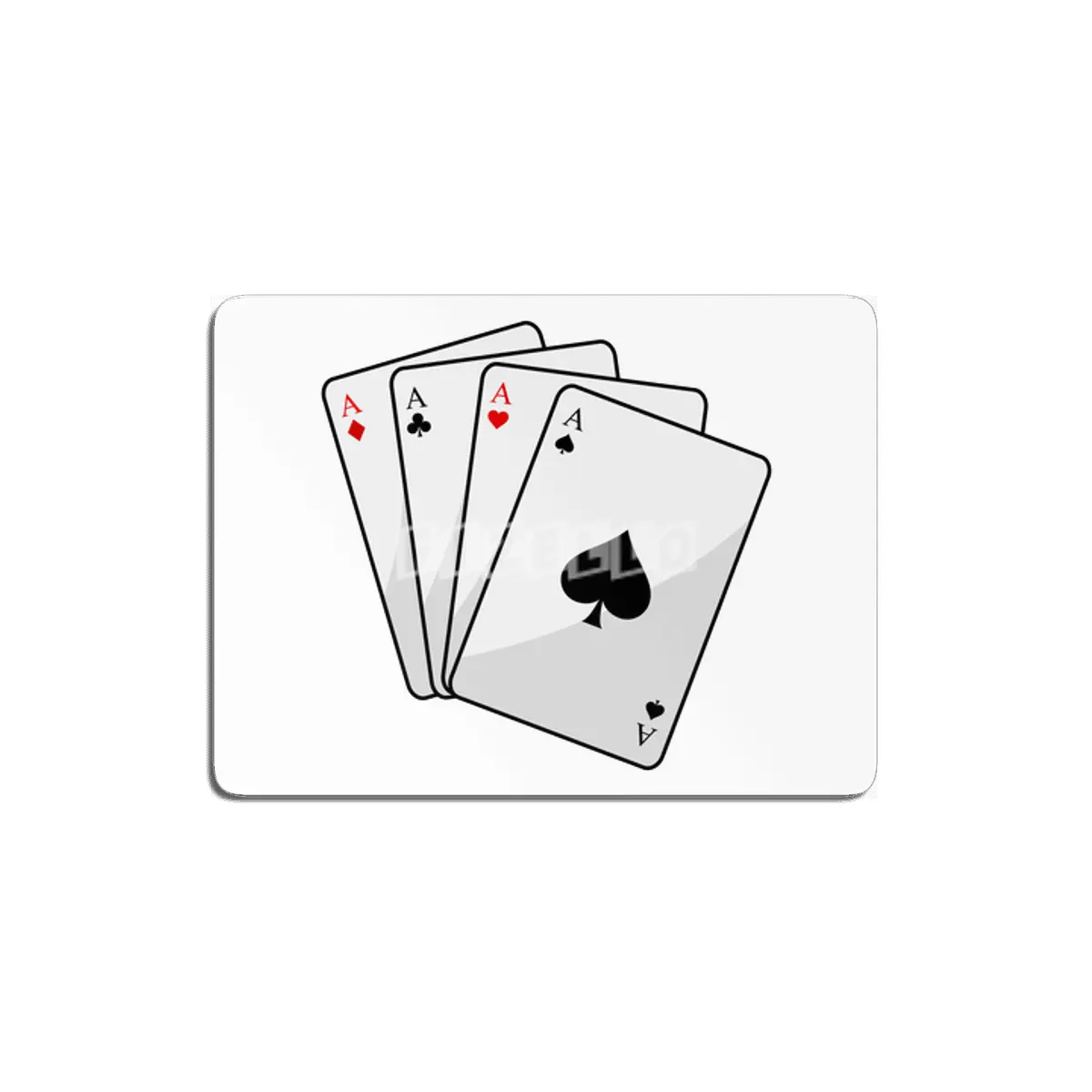Quadruplets Aces Poker cards at Poker MDF Tablo