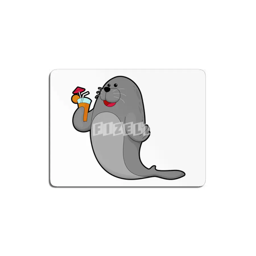 Seal at Drinking with Juice MDF Tablo