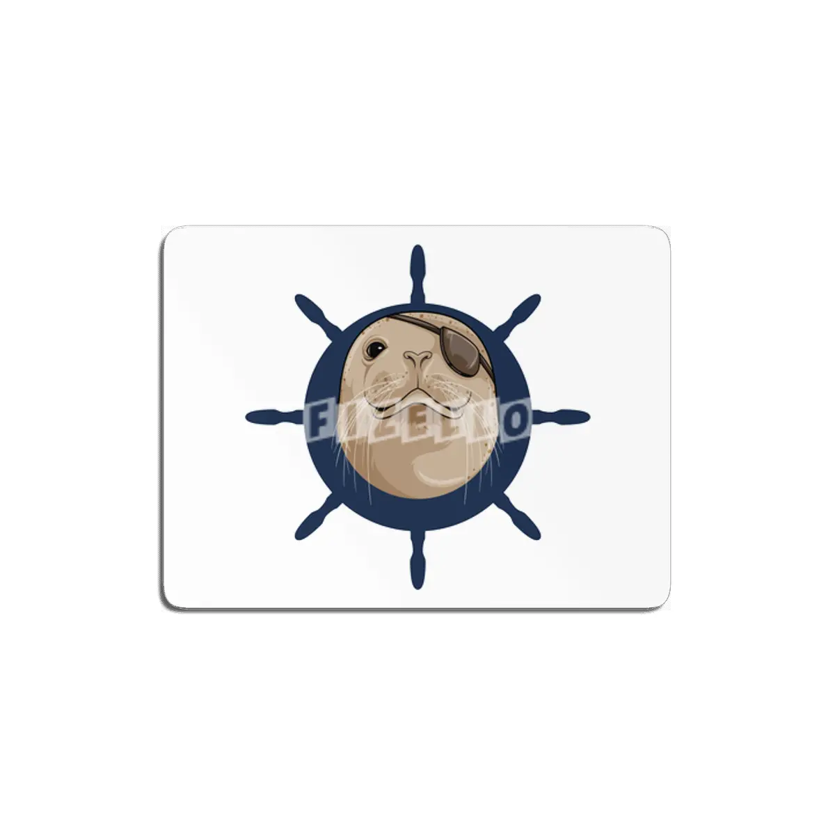 Seal with Ship rudder MDF Tablo