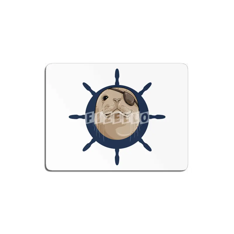 Seal with Ship rudder MDF Tablo