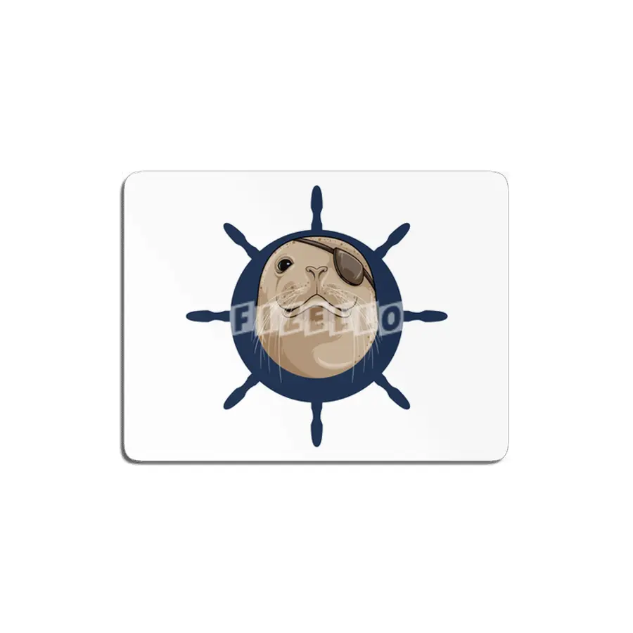 Seal with Ship rudder MDF Tablo