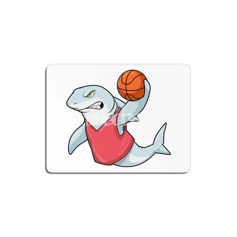 Shark at Sports with Basketball MDF Tablo