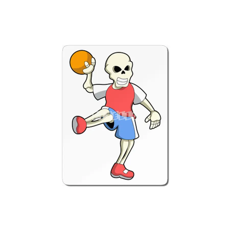 Skeleton at Handball player with Handball MDF Tablo