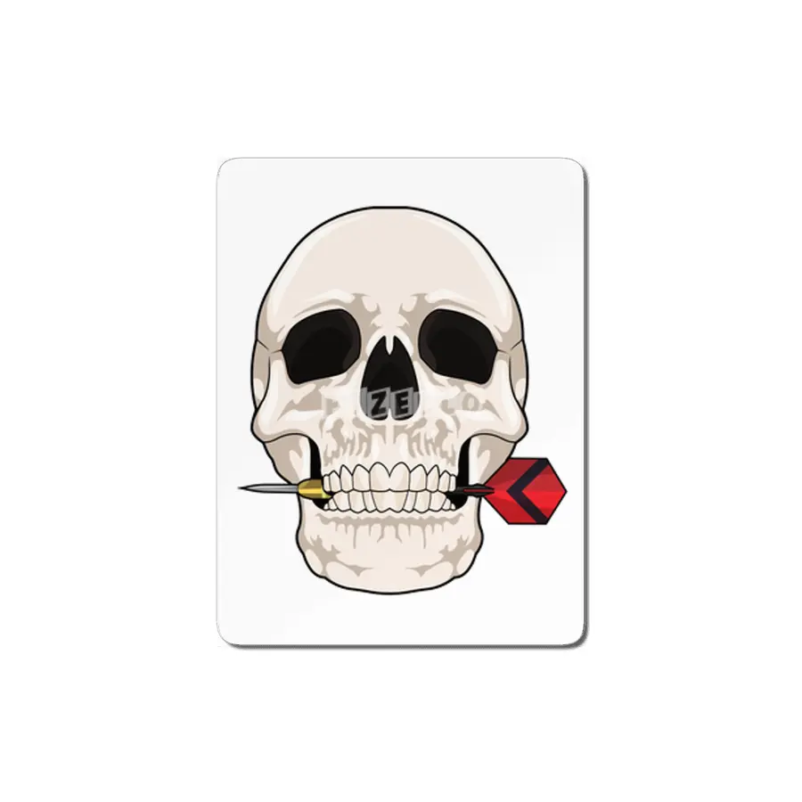 Skull at Darts with Dart MDF Tablo