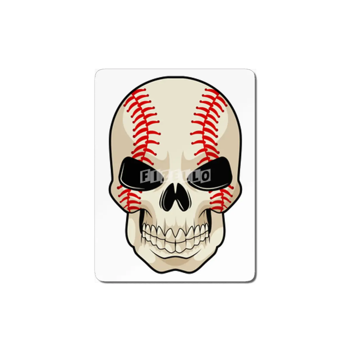 Skull Baseball Sports MDF Tablo