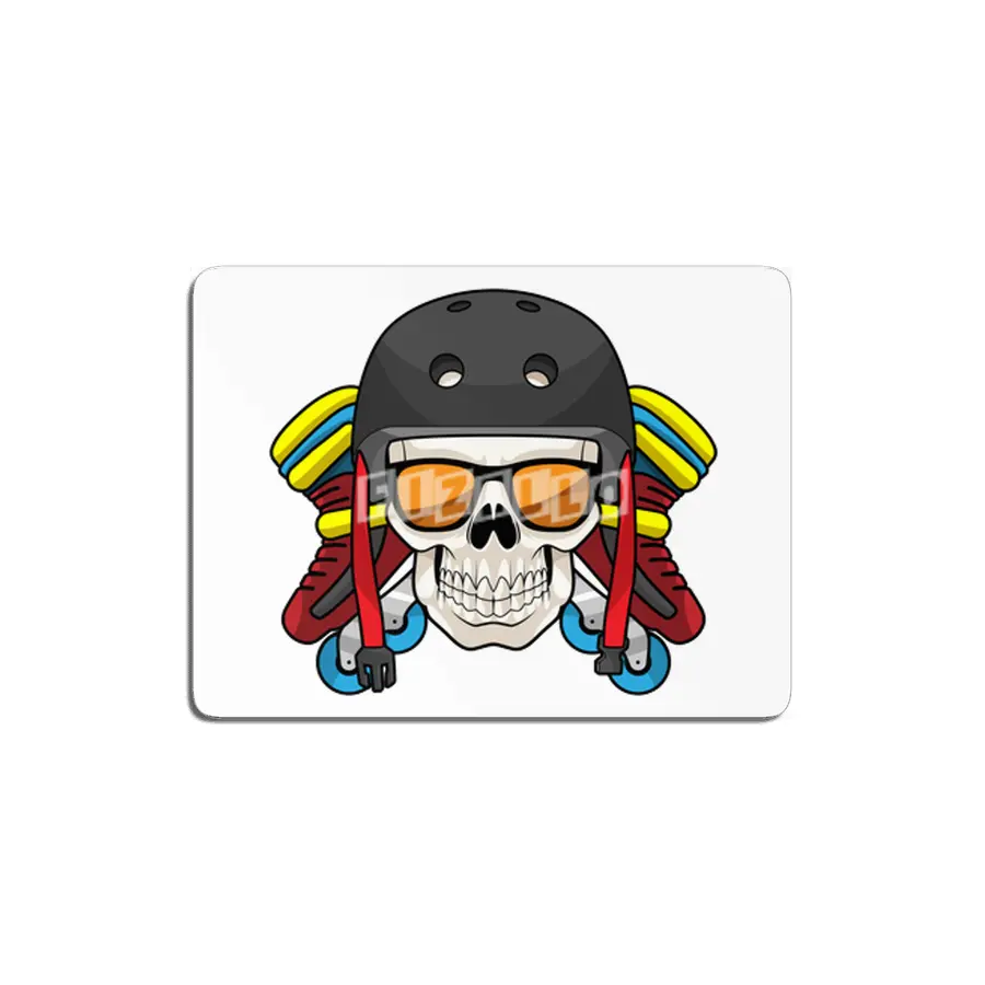 Skull with Sunglasses & Inline skates MDF Tablo