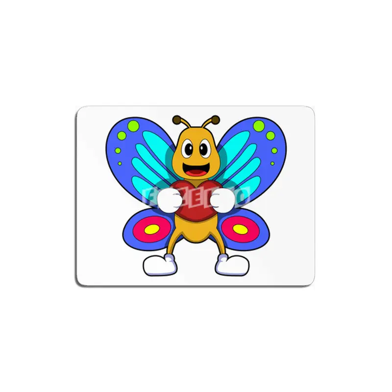 Butterfly with Heart MDF Tablo