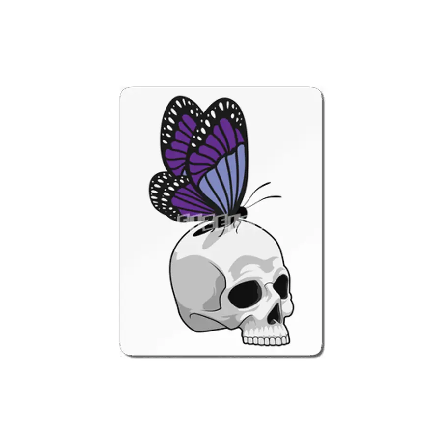 Butterfly with Skull MDF Tablo