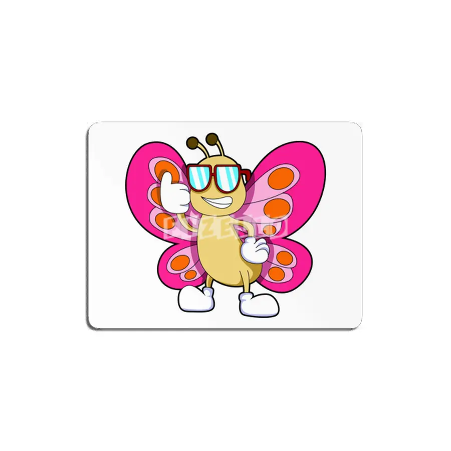 Butterfly with Sunglasses MDF Tablo