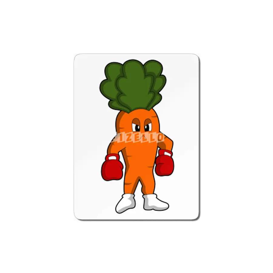 Carrot as Boxer with Boxing gloves MDF Tablo