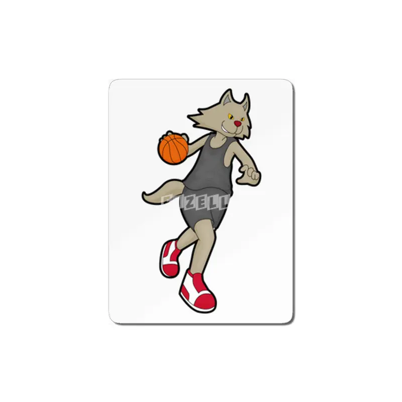 Cat as Basketball player with Basketball MDF Tablo