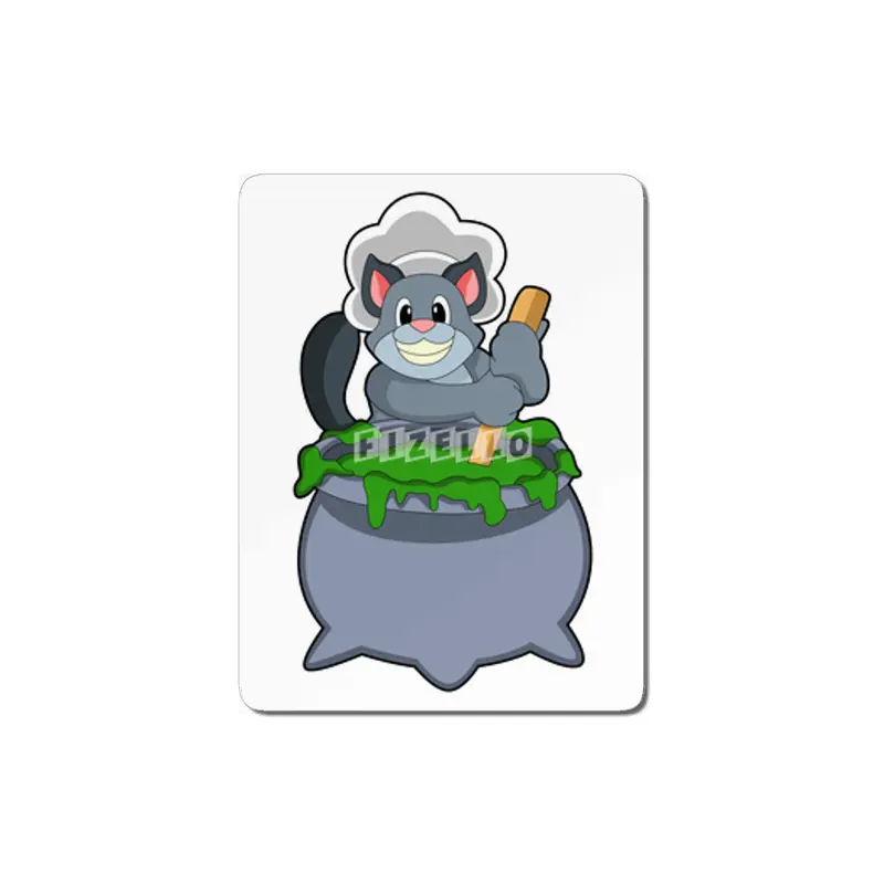 Cat as Cook with Magic potion MDF Tablo