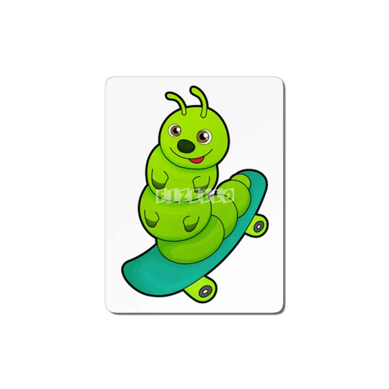 Caterpillar as Skater with Skateboard MDF Tablo