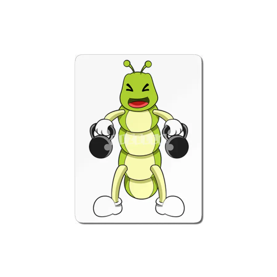Caterpillar at Bodybuilding with Dumbbells MDF Tablo