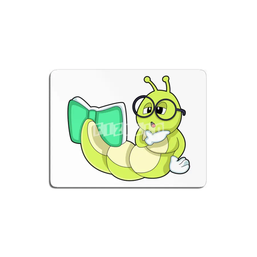 Caterpillar with Book MDF Tablo