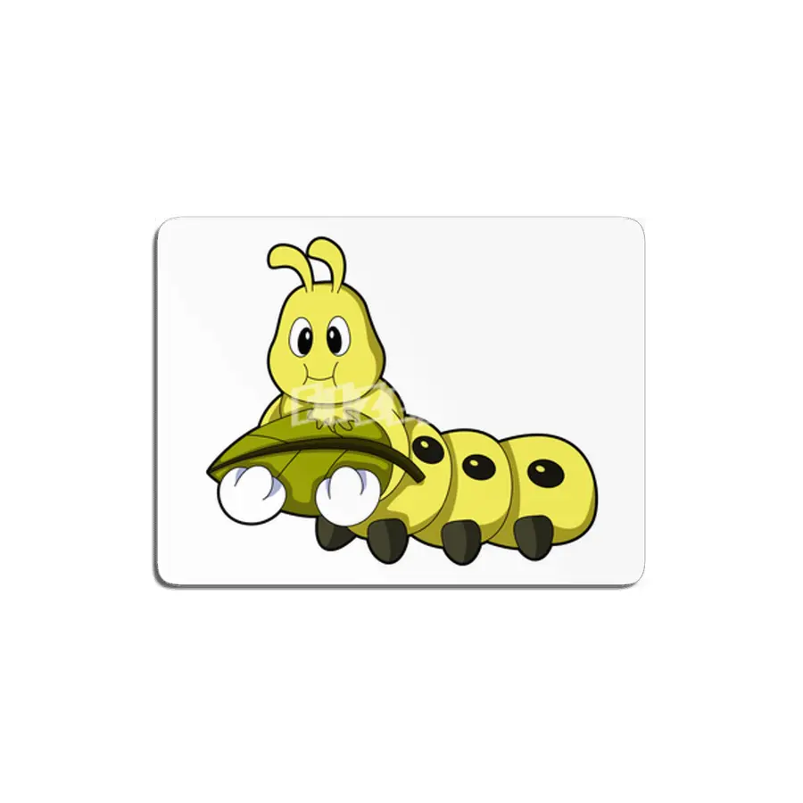 Caterpillar with Leaf MDF Tablo
