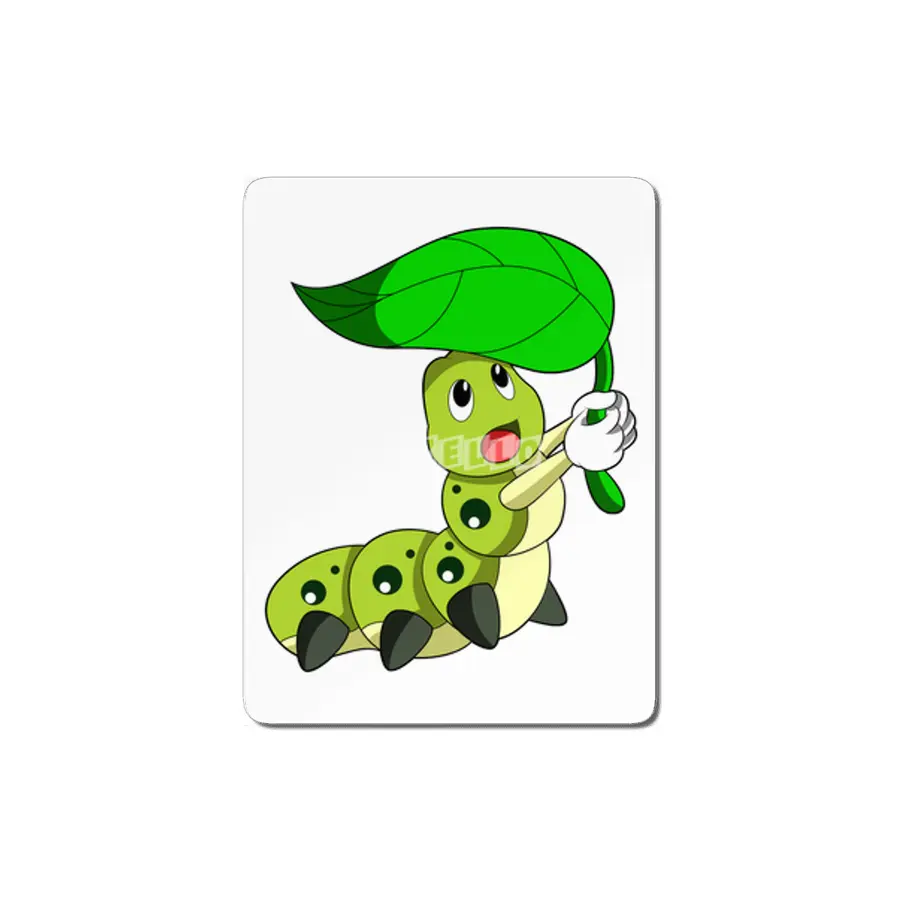 Caterpillar with Leaf MDF Tablo