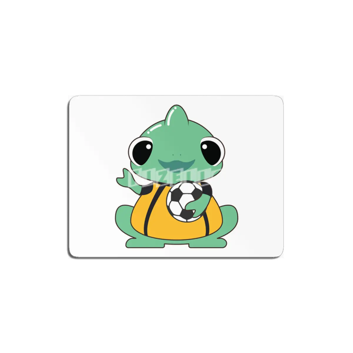 Chameleon as Goalkeeper with Soccer ball MDF Tablo