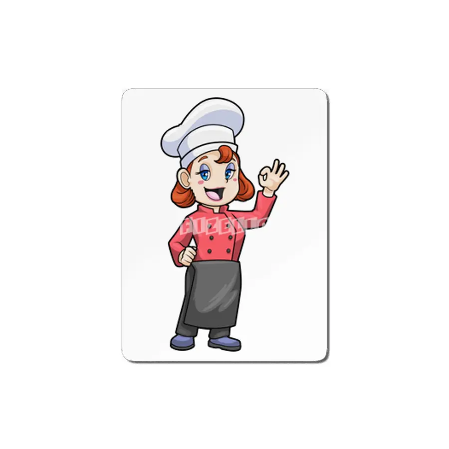 Chef with Cooking apron MDF Tablo