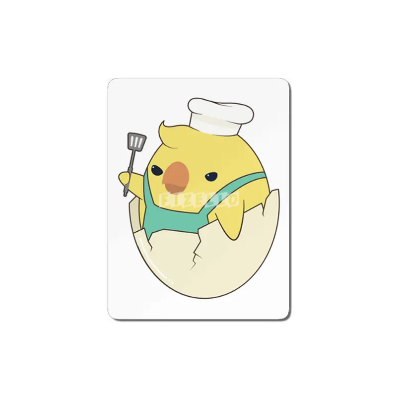 Chick as Cook with Chef's hat & Spatula MDF Tablo