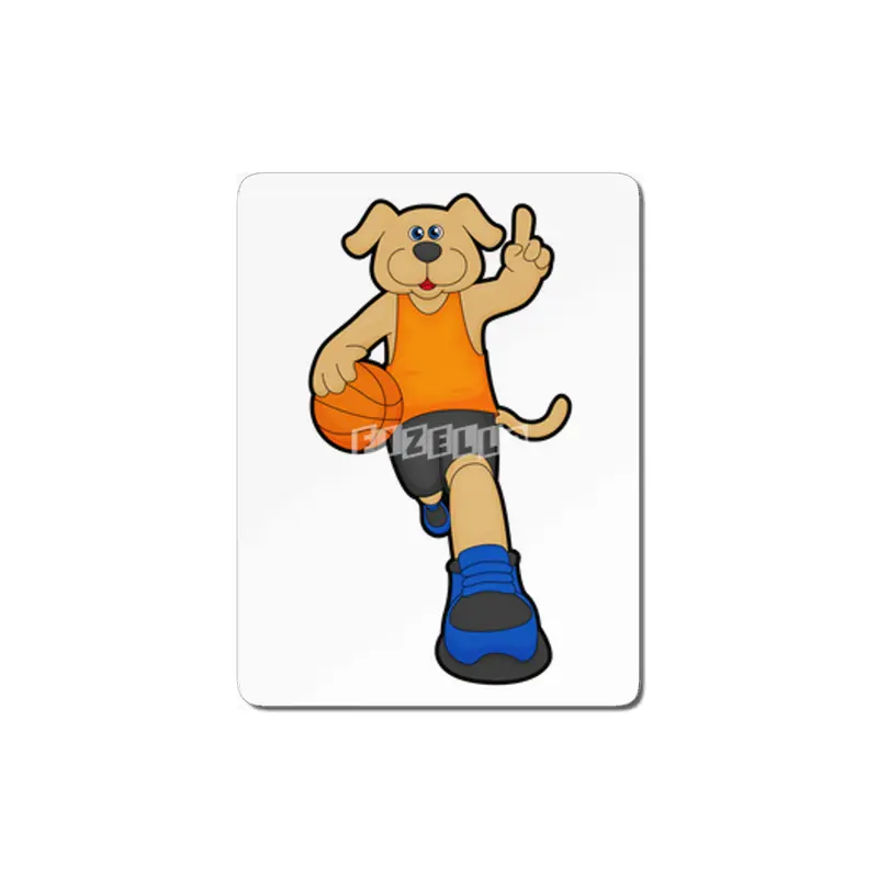 Dog as Basketball player with Basketball MDF Tablo