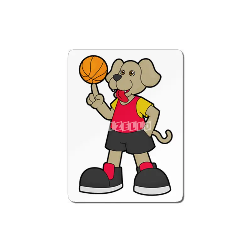Dog as Basketball player with Basketball MDF Tablo