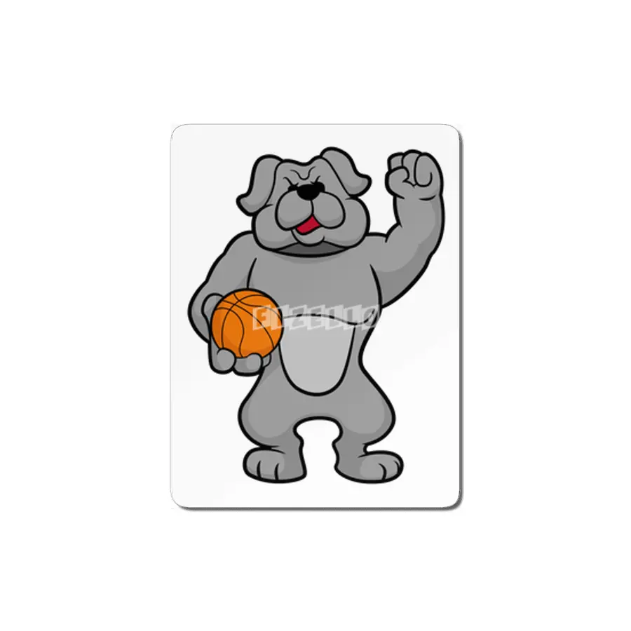 Dog as Basketball player with Basketball ball MDF Tablo