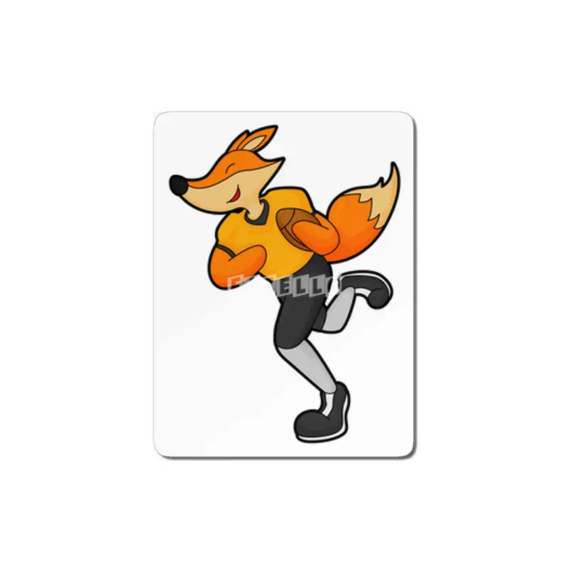 Fox as Football player with Football MDF Tablo