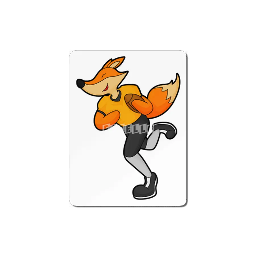 Fox as Football player with Football MDF Tablo