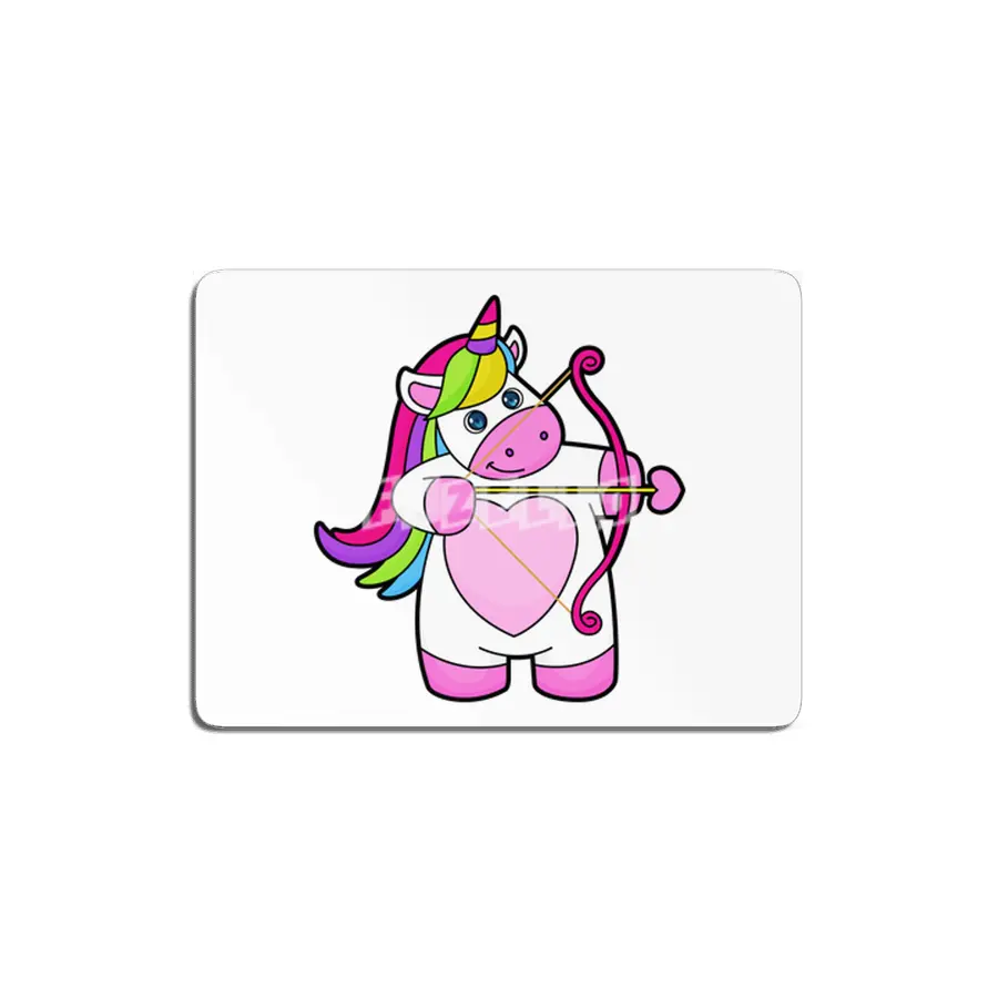 Unicorn as Archer with Bow & Arrow MDF Tablo